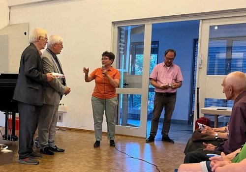 Glückwünsche der stellvertretenden ND-Leiterin zum 40jährigen Jubiläum