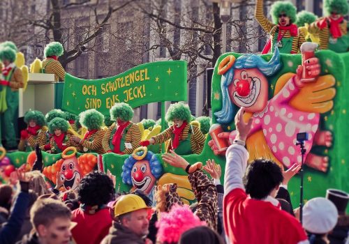 Mottowagen im Kölner Karnevalzug